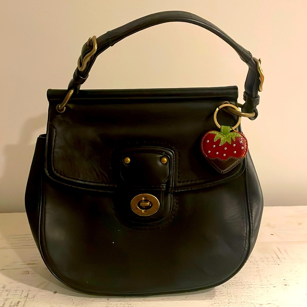 Coach Handbag w/strawberry fob